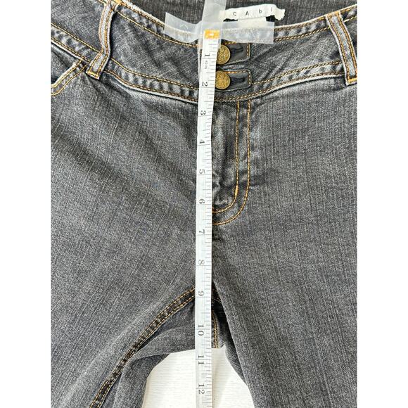 Cabi Jeans Boot Cut Patch Pockets Mid Rise Contemporary Fit Black Western 10 - Picture 10 of 12